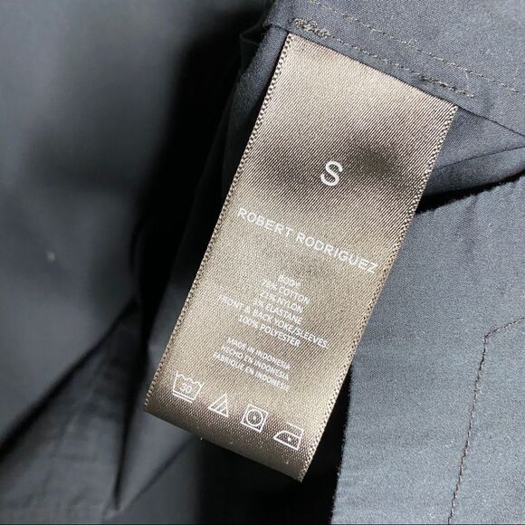 Robert Rodriguez Womens Dahlia Mesh Blouse Size Small Black Sheer Panel - Picture 6 of 7